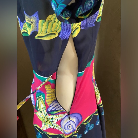 Handmade Pleated Dress Seashell theme Short sleeve - Picture 4 of 13